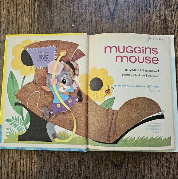 Muggins Mouse A Rand McNally Elf Book Marjorie Barrows Vintage 1964 - Picture 2 of 5